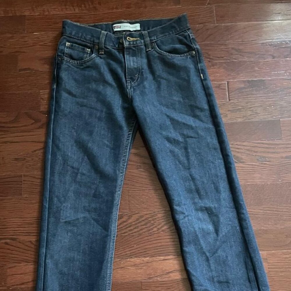 Levi’s Dark Wash Straight Leg Jeans | Classic Fit | Size 14 - Picture 5 of 7